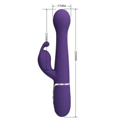 Pretty Love - Dejon Vibrador Coelho 3 Em 1 Multifuno Roxo