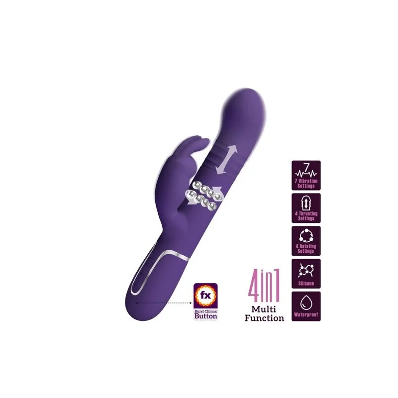 Pretty Love - Coale Coelho Vibrador 4 em 1 Roxo