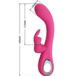 Pretty Love - Novak Rabbit Vibrador 12 Vibrações Rosa