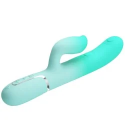 Pretty Love - Gigi Multifuncional Coelho Vibrador Aqua Verde