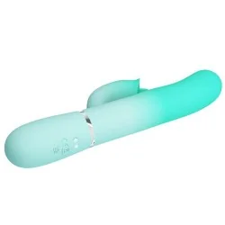 Pretty Love - Gigi Multifuncional Coelho Vibrador Aqua Verde