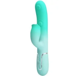 Pretty Love - Gigi Multifuncional Coelho Vibrador Aqua Verde