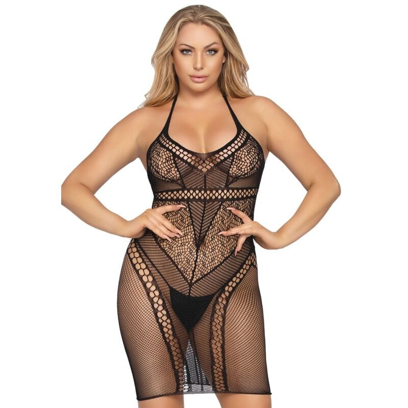 Leg Avenue Vestido  Multi Net Tamanho Único Preto