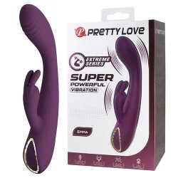 Pretty Love - Emma Vibrador Roxo Rabbit Com Estimulador