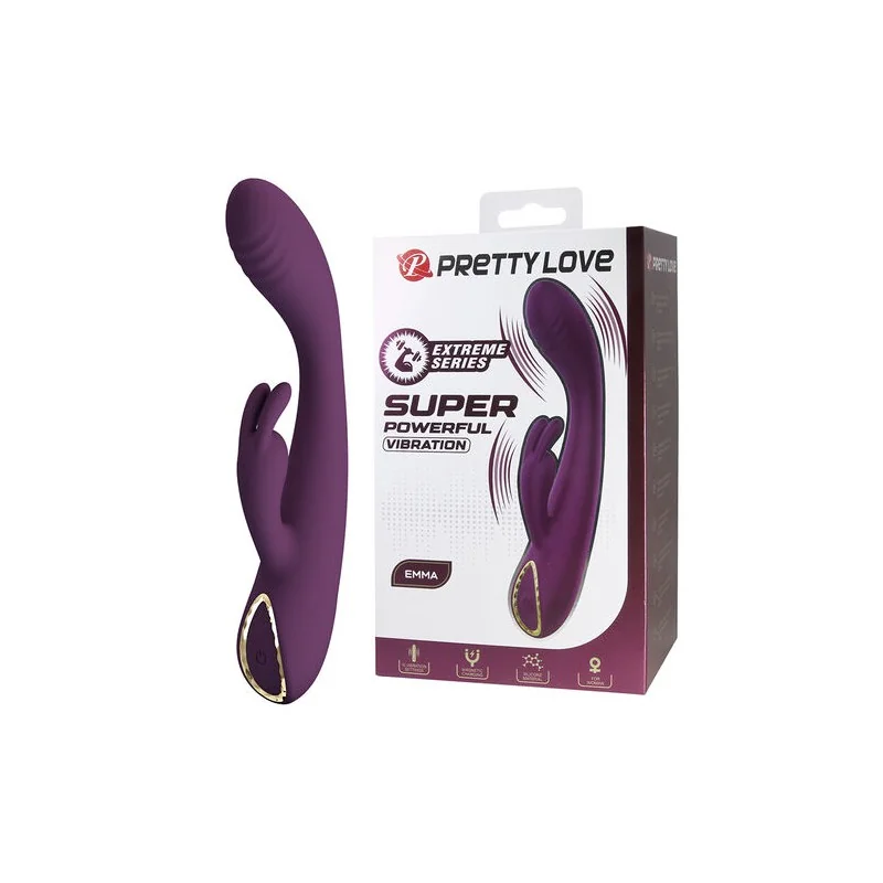 Pretty Love - Emma Vibrador Roxo Rabbit Com Estimulador