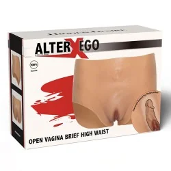 Hidden Desire - Alter Ego Vagina Aberta Calcinha Cintura Alta Cor De Pele