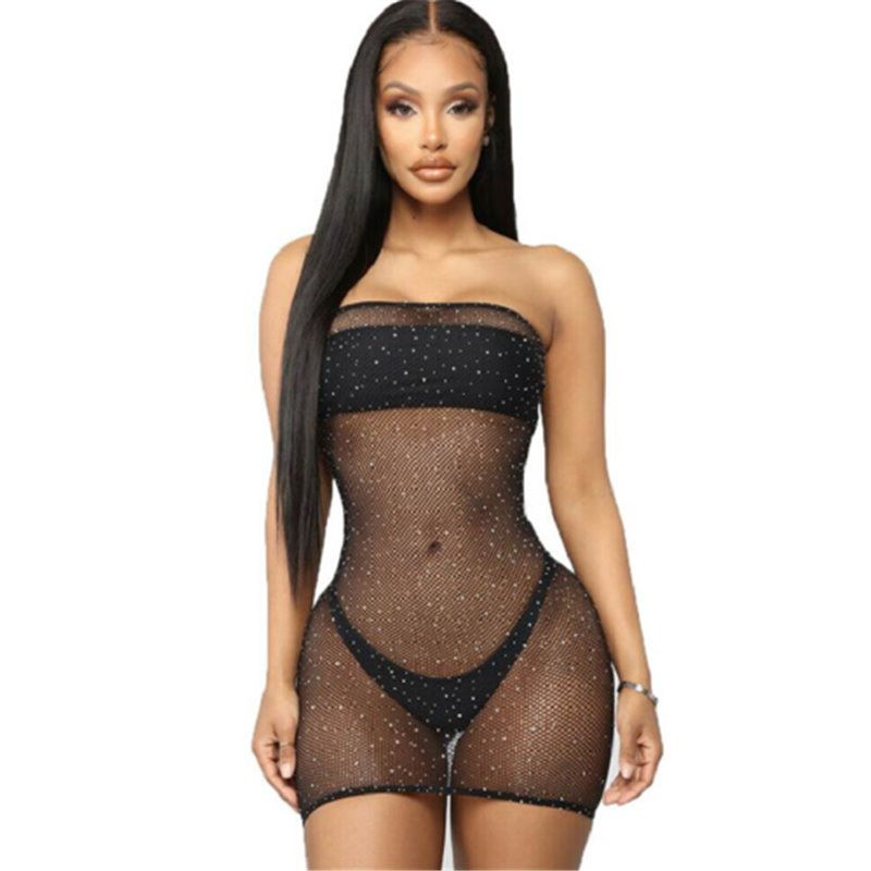 Queen Lingerie Shinny-dress Bodystocking S / L