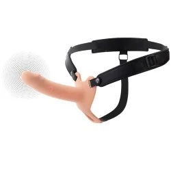 Hidden Desire - Inferno Manga Peniana Vibratória Com Strap-On 16 Cm