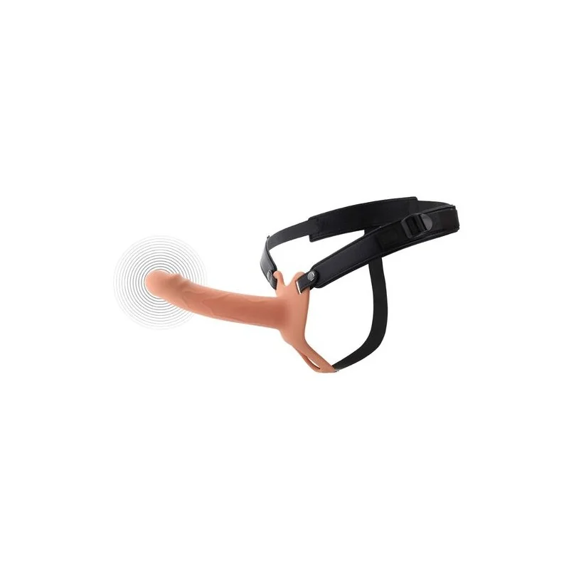 Hidden Desire - Inferno Manga Peniana Vibratória Com Strap-On 18 Cm