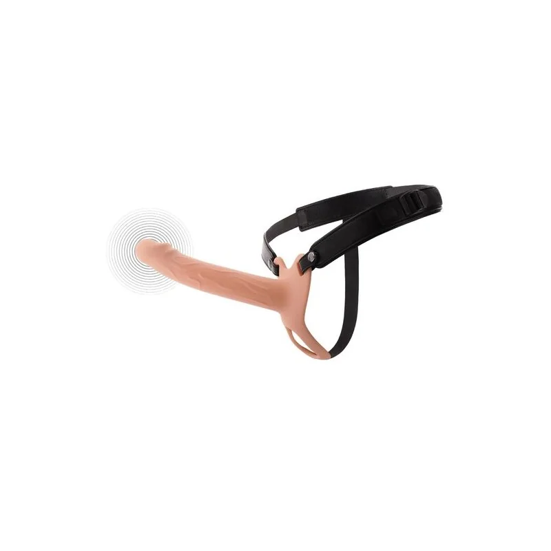 Hidden Desire - Inferno Manga Peniana Vibratória Com Strap-On 20 Cm