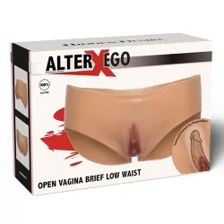 Hidden Desire - Alter Ego Vagina Aberta Calcinha Cintura Baixa Cor Da Carne