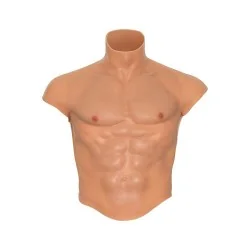 Hidden Desire - Camiseta De Torso Masculino De Silicone Alter Ego Com Detalhes Em Tom De Corpo