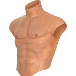 Hidden Desire - Camiseta De Torso Masculino De Silicone Alter Ego Com Detalhes Em Tom De Corpo