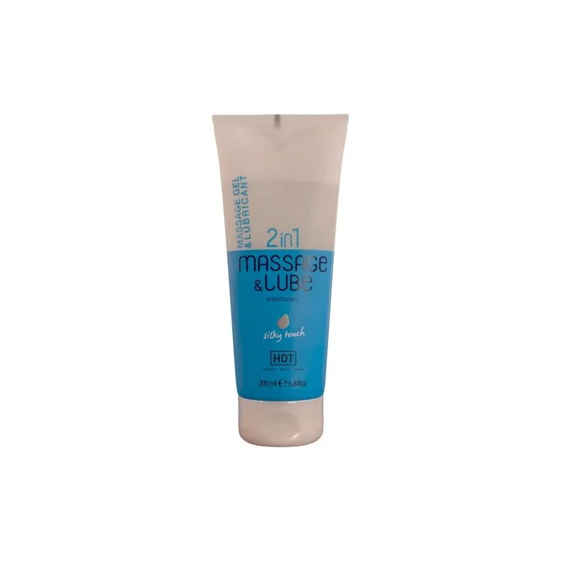Hot - Gel De Massagem E Deslizamento 2 Em 1 Com Toque Sedoso 200 ML
