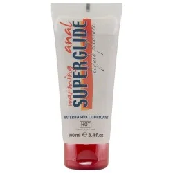 Hot - Anal Superglide Lubrificante Aquecedor Líquido À Base De Água 100 ML