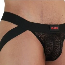 Burn - 005 Jock Lingerie Preto S