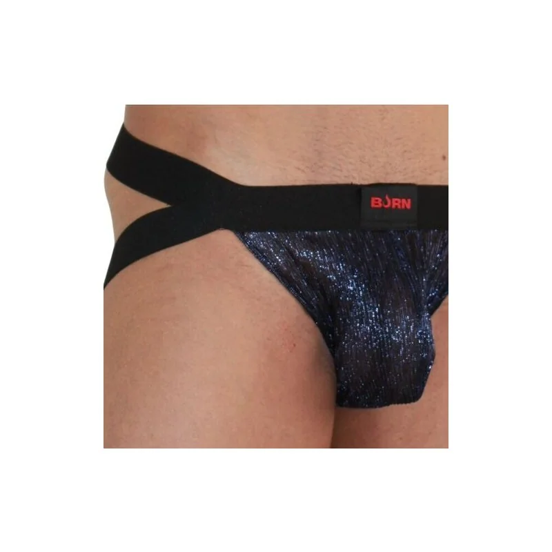 Burn - 006 Jock Brilhante Azul / Preto M
