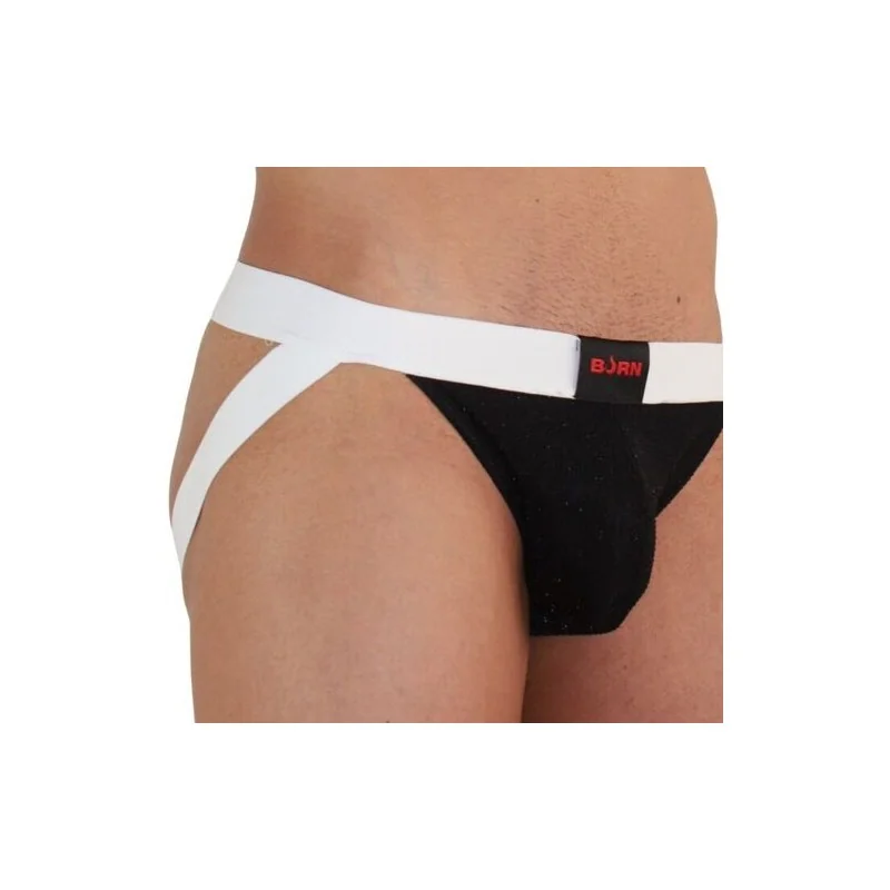 Burn - 004 Jock Brilhante Preto / Branco L