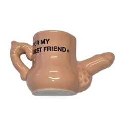 Diablo Picante - Caneca Magnet De Cerâmica Com Pênis Elevado "Para O Meu Melhor Amigo"