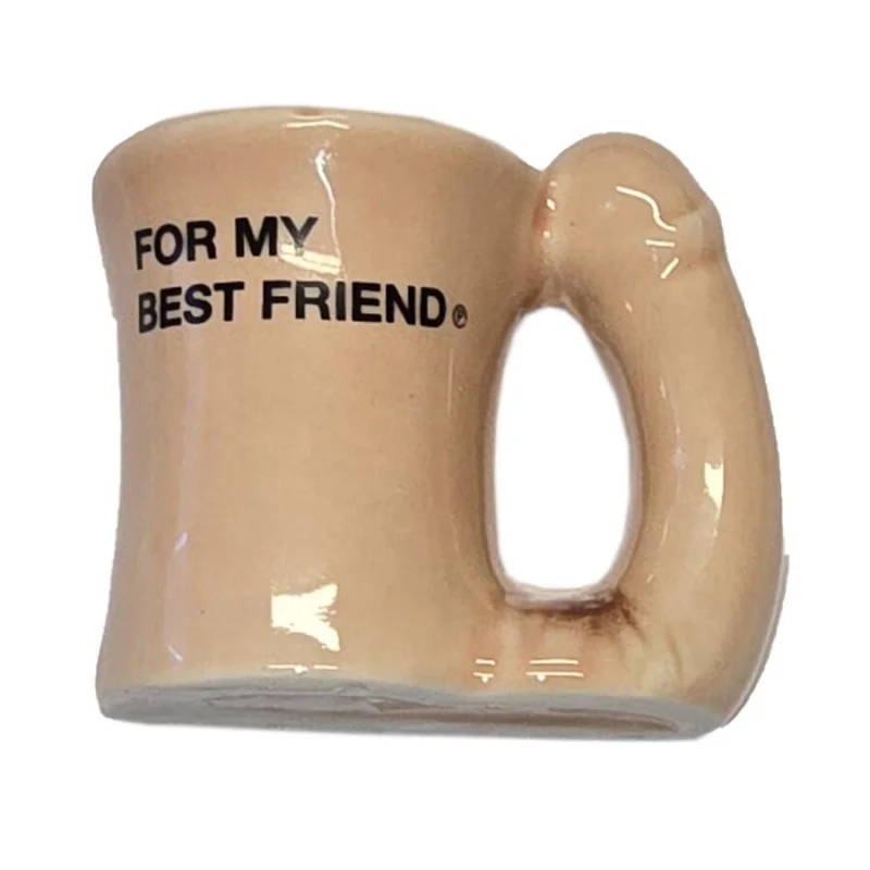 Diablo Picante - Caneca Magnet De Cerâmica Com Alça De Pênis "Para O Meu Melhor Amigo"