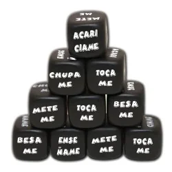 Diablo Picante - Dados De Pose Pretos