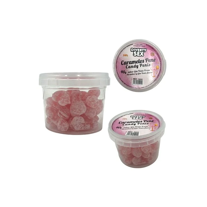 Diablo Picante - 20 Balas Para Pênis Com Sabor De Gin & Tônica