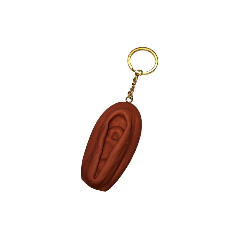 Diablo Picante - Chaveiro Vagina Tom Escuro