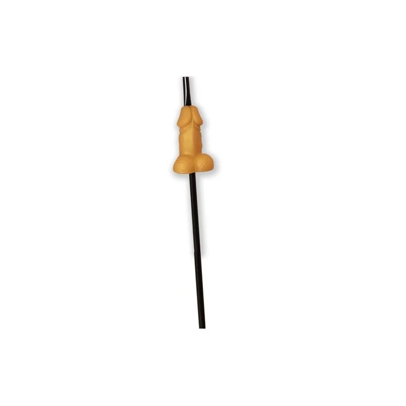 Diablo Picante - Canudo Dourado Em Formato De Pênis