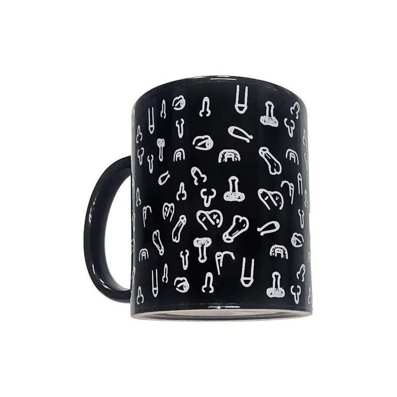 Diablo Picante - Caneca Pênis Preta 370 ML