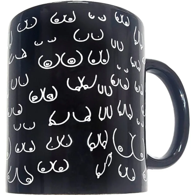 Diablo Picante - Caneca Boobs Preta 370 ML