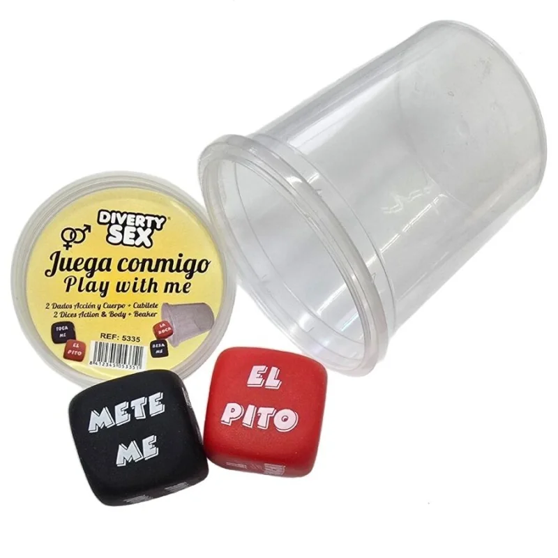 Diablo Picante - Jogo De Dados Verbo + Parte Do Corpo Com Copo