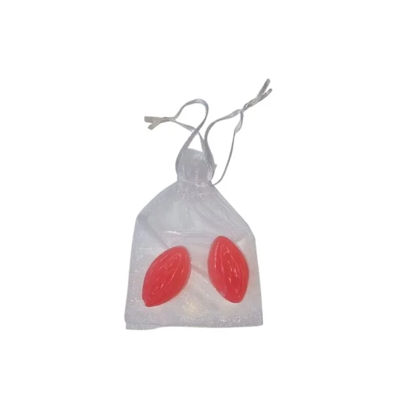 Diablo Picante - 2 Sabonetes Perfumados Em Formato De Vagina Vermelhos