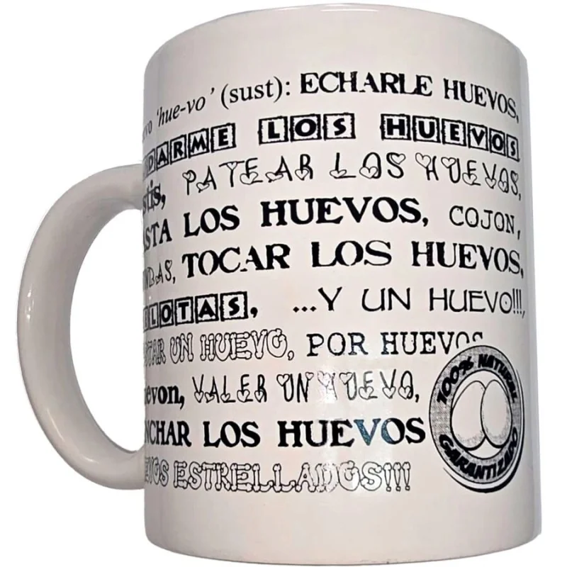 Diablo Picante - Caneca Branca Com Bolas Sinónimos 370 ML