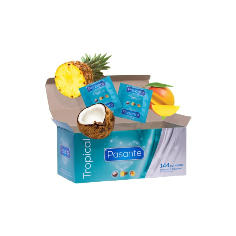 Pasante - Preservativos Sabores Tropicais 144 Unidades