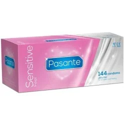 Pasante - Preservativos Ultrafinos Sensíveis 144 Unidades
