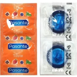 Pasante - Saco De Preservativos Sabor Blueberry 144 Unidades