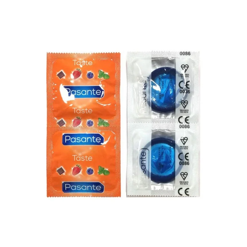 Pasante - Saco De Preservativos Sabor Blueberry 144 Unidades