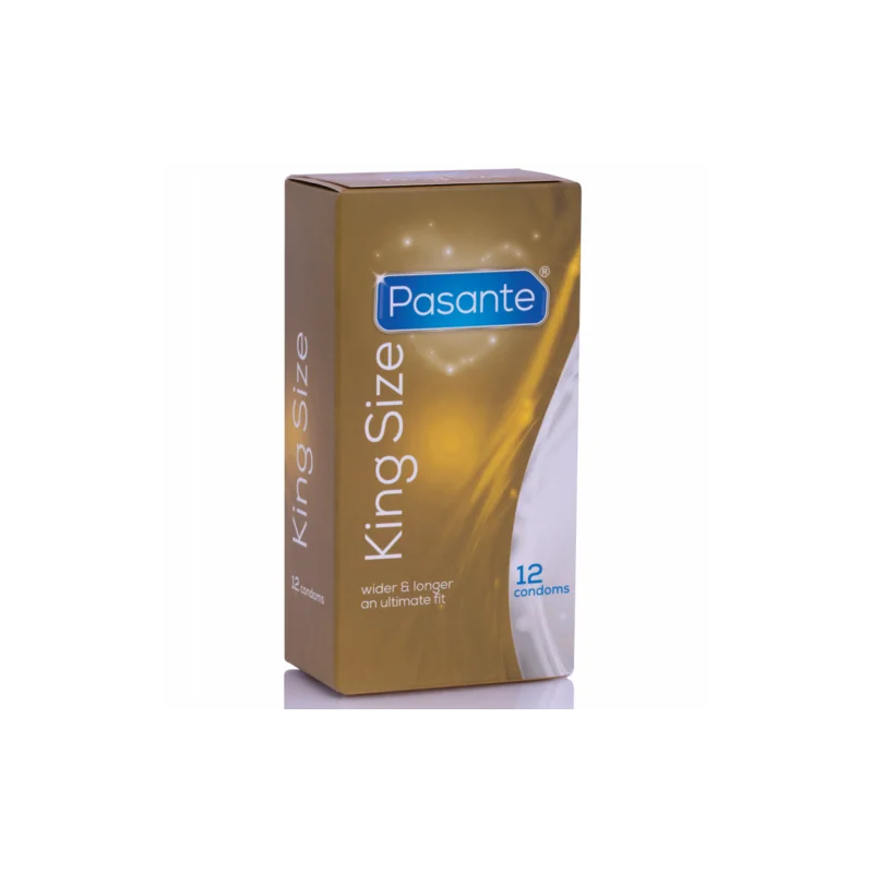 Pasante - Preservativos King MS Longo E Largura 12 Unidades
