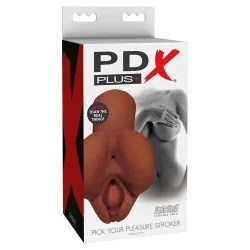Escolha Seu Prazer  Masturbador Duplo Marrom