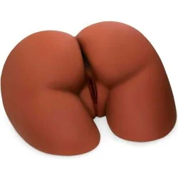 Perfect Ass Xl Dupla Entrada Marrom Masturbador