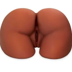 Perfect Ass Xl Dupla Entrada Marrom Masturbador