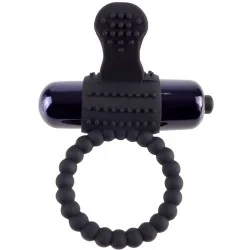 Anel Vibratório De Silicone Preto
