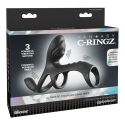 Anel Vibratório Para Casais- Gaiola Definitiva Para Casais- Tamanho Máximo De 19,5 Cm