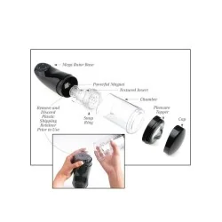 PDX Mega Bator USB Masturbador Masculino Vagina Branca