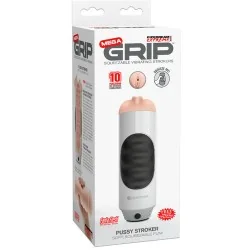 Masturbador Vibratório Masculino Fanta Flesh Com 10 Modos De Vibração