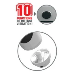 Masturbador Vibratório Masculino Fanta Flesh Com 10 Modos De Vibração