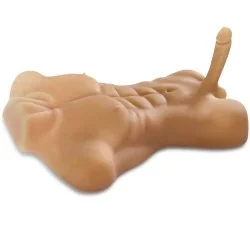 Torso Masculino Realista Tamanho XXL Com Pênis 20 Cm E Textura Realista Fantaflesh