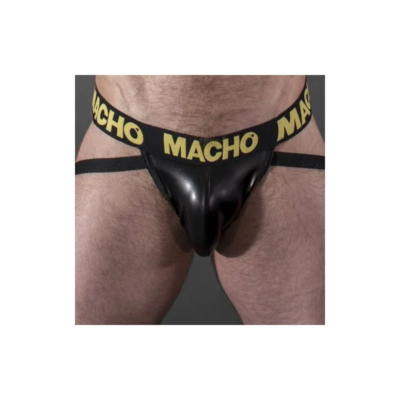 Mx25ac Cueca Jockstrap De Couro Amarelo Tamanho G
