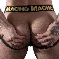 Mx25ac Cueca Jockstrap De Couro Amarelo Tamanho G