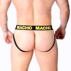 Cueca Masculina Mx25A Em Lycra Amarela, Tamanho XL.